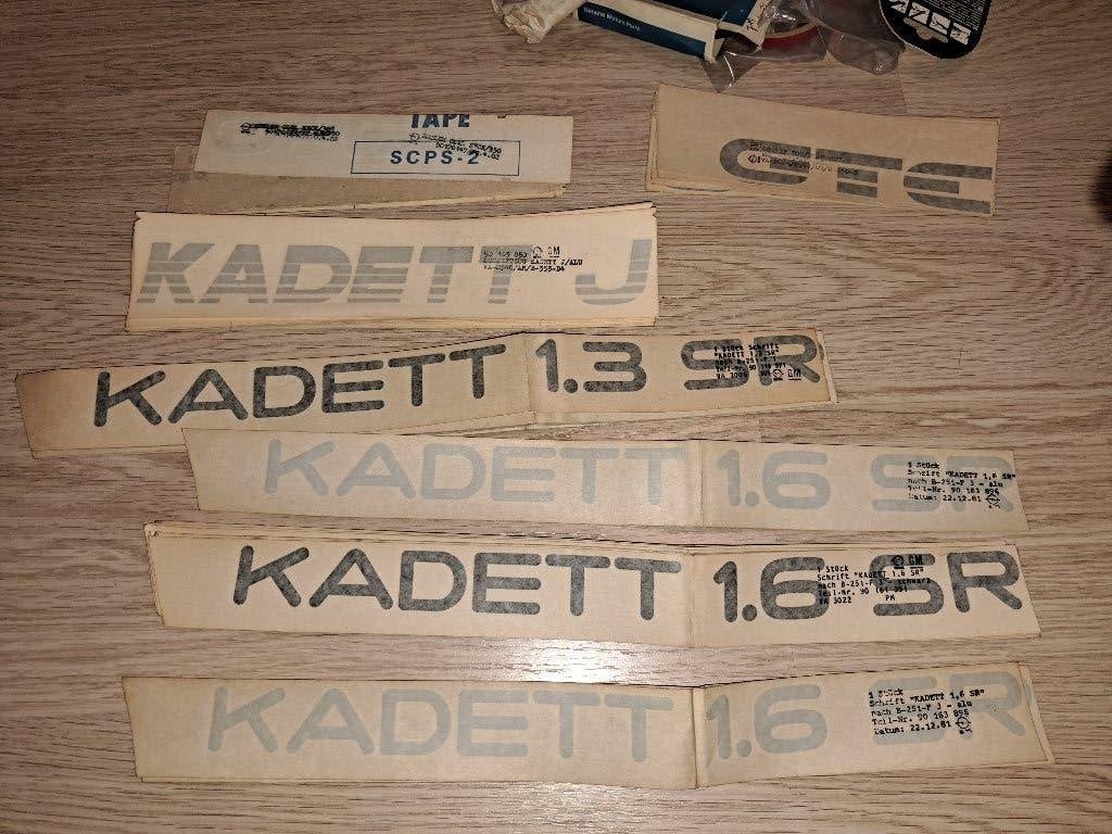 Stickers Kadett D, Ophalen of Verzenden, Nieuw