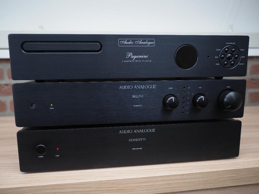 Audio Analogue versterker combi - Donizetti & Bellini, Ophalen, Zo goed als nieuw, 120 watt of meer, Overige merken