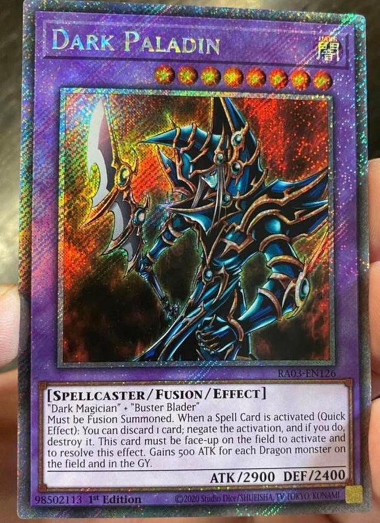 Yu-Gi-Oh! Dark Paladin RA03 1st Edition Mint !, Hobby en Vrije tijd, Verzamelkaartspellen | Yu-gi-Oh!, Ophalen of Verzenden, Zo goed als nieuw