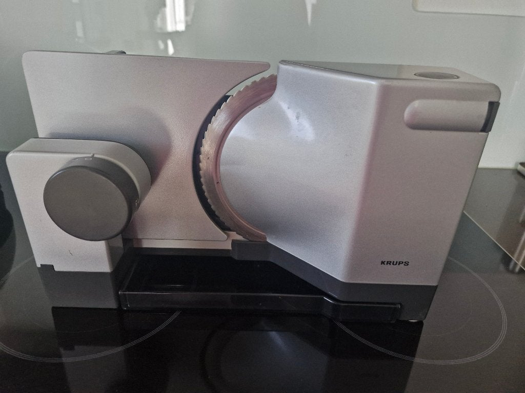 Krups elektrische snijmachine, Ophalen of Verzenden, Zo goed als nieuw, Metaal, Snijmachine