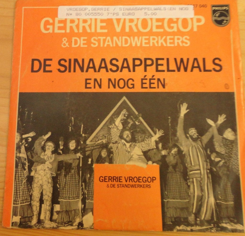 Gerrie Vroegop > De sinaasappelwals, Ophalen of Verzenden, Gebruikt, 7 inch, Nederlandstalig