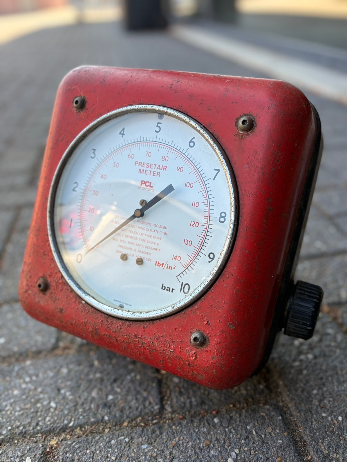 PCL luchtmeter - air meter. Vintage bandenpomp, Ophalen, Zo goed als nieuw