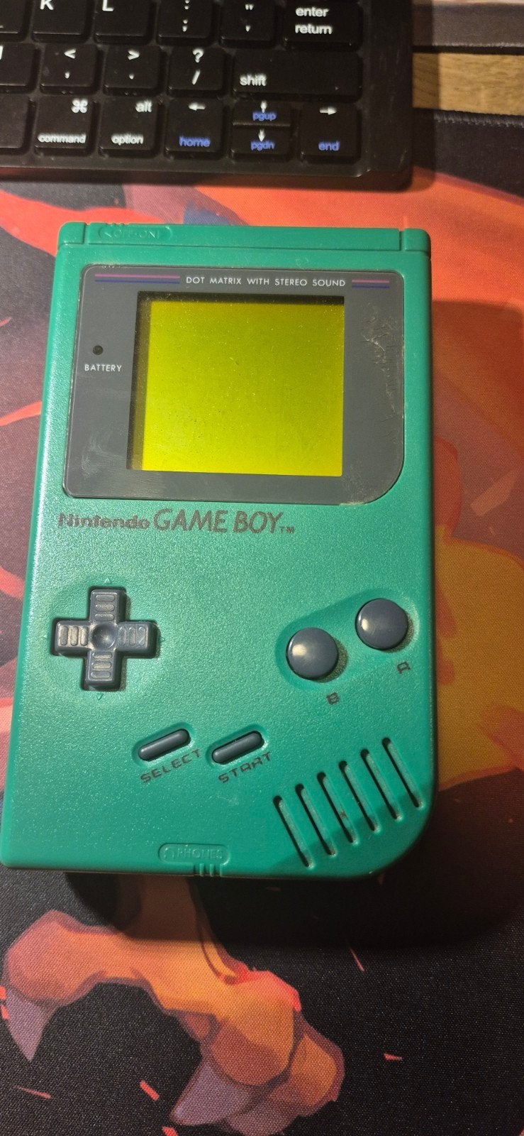 Nintendo Game Boy green met Gamebox, Avontuur en Actie, Gebruikt, 1 speler, Ophalen of Verzenden