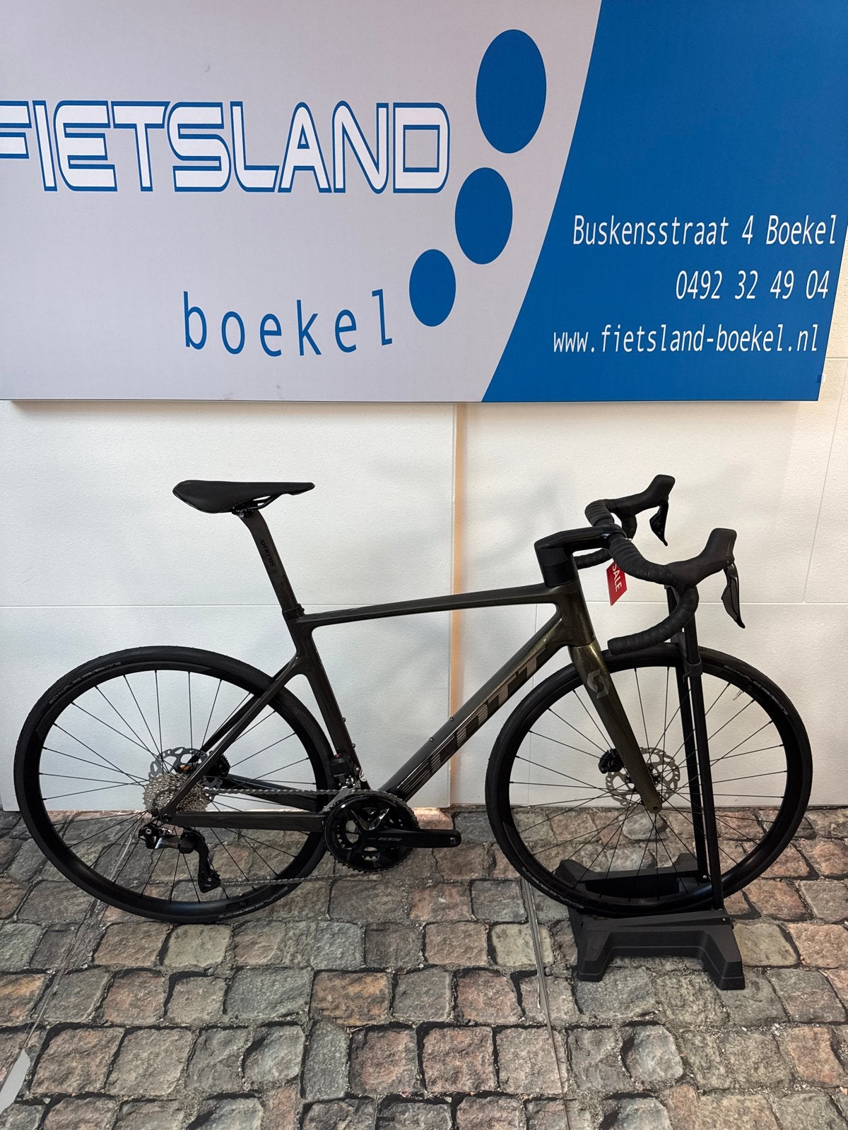 Nieuwe Scott Addict RC 40 - Maat M/S - Zwart/Goud, Info@fietslandboekel.nl, Buskensstraat 4, Meer dan 20 versnellingen, 53 tot 57 cm
