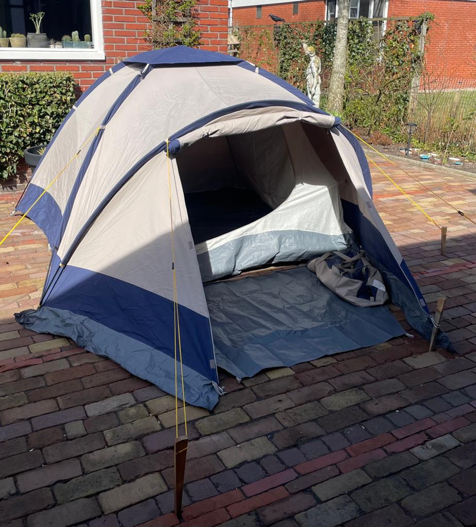 2/3 persoons tent van vrijbuiter tupela 210, Ophalen of Verzenden, Zo goed als nieuw, Tot en met 3