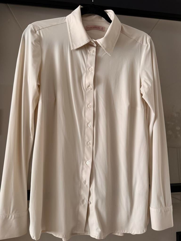 Studio Anneloes Poppy Blouse Light Travelstof Kit Maat S, Ophalen of Verzenden, Zo goed als nieuw, Maat 36 (S), Beige