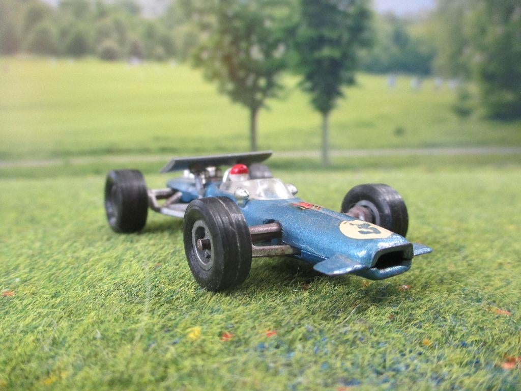 1:65 Lotus F1 - Majorette 227 1968 MET achterspoiler, Ophalen of Verzenden, Gebruikt, Auto