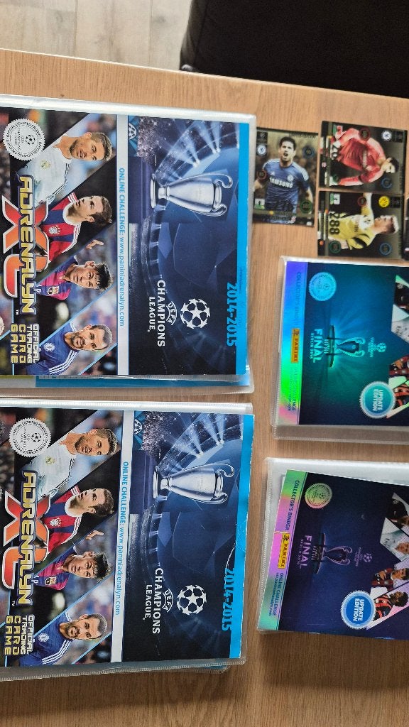 Panini plaatjes Adrenalyn 2014 en 15. 4 boeken vol, Ophalen of Verzenden, Zo goed als nieuw, Buitenlandse clubs, Poster, Plaatje of Sticker