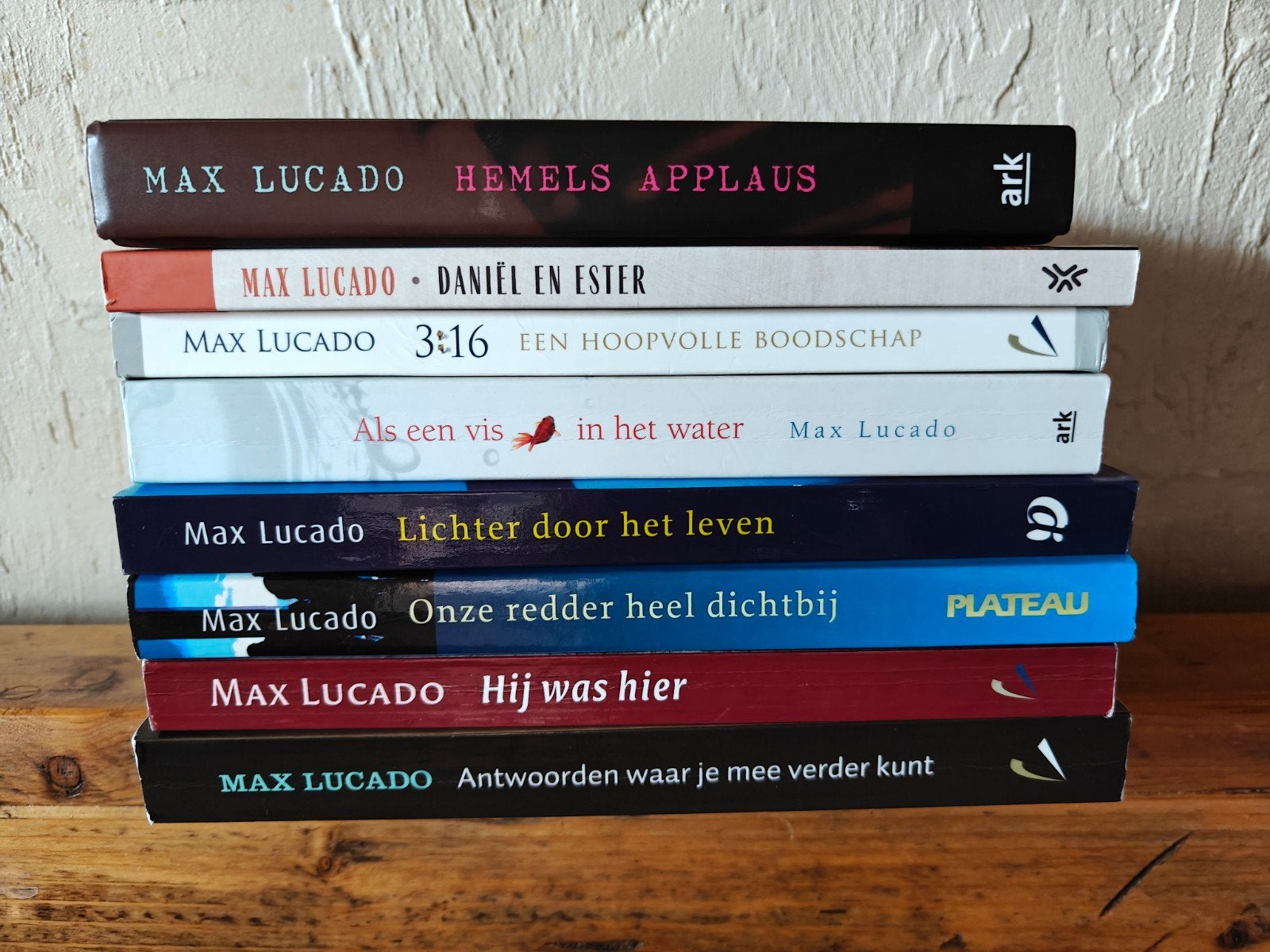 8 Boeken van Max Lucado., Ophalen of Verzenden, Zo goed als nieuw