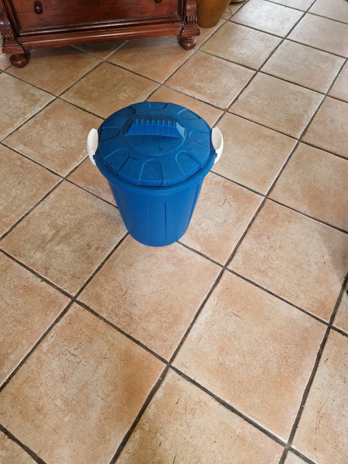 Camping vuilnisemmer met deksel, Ophalen of Verzenden, Zo goed als nieuw