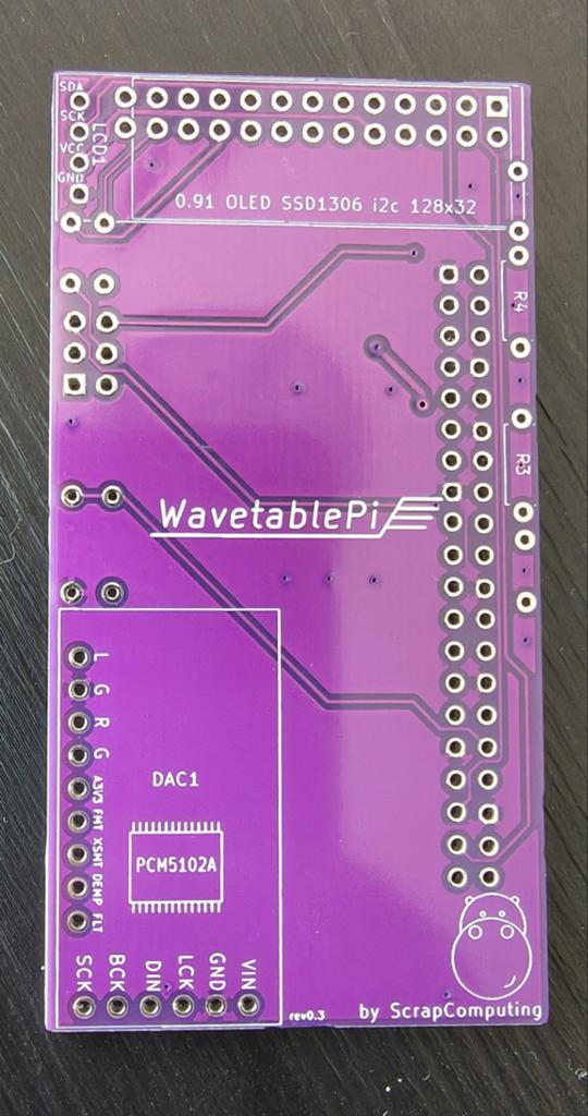 WavetablePi PCB voor Raspberry Pi Zero - ScrapComputing, Ophalen of Verzenden, Nieuw