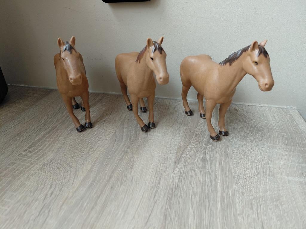 3 Bruder paardjes, Ophalen of Verzenden, Gebruikt, Beeldje of Figuurtje