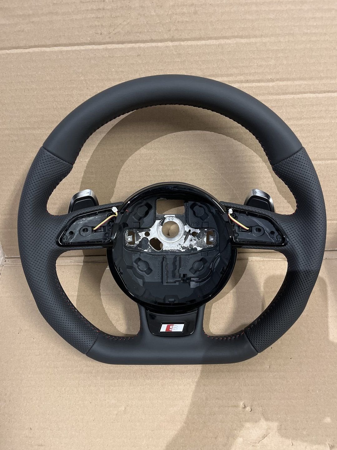 Audi stuurwiel a1 a3 a4 a5 q5 rode stiksel, Gebruikt, -, -, -