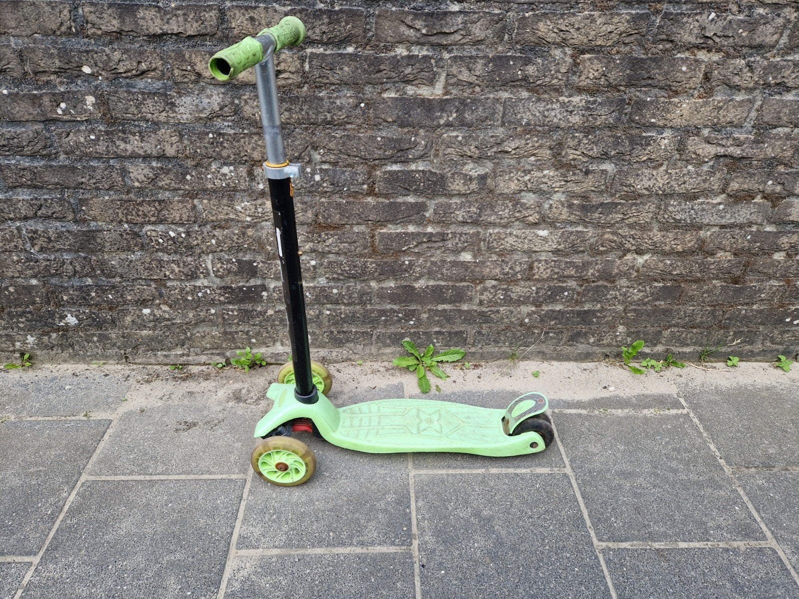 Gratis groene step, Fietsen en Brommers, Steps, Ophalen, Gebruikt, Gewone step