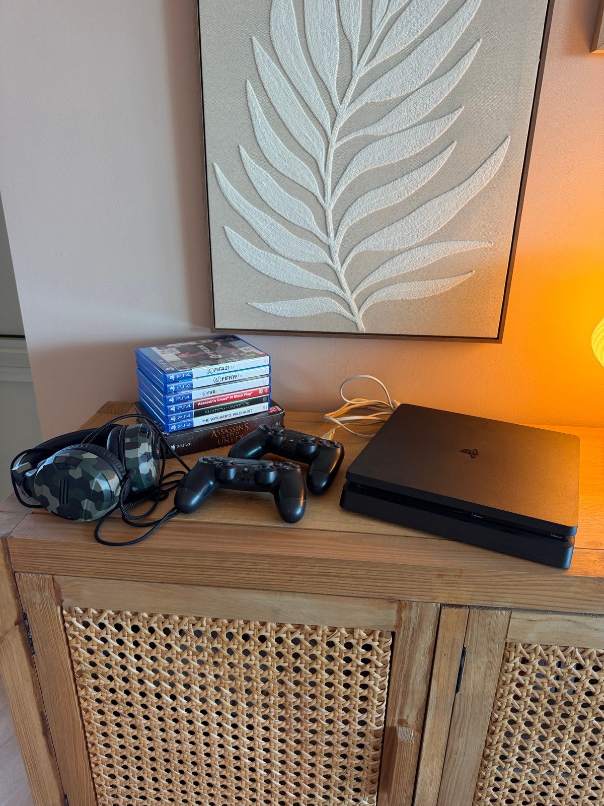 Complete Sony PS4 Slim set – 2 Controllers, Headset & games, Met 2 controllers, Ophalen of Verzenden, Slim, 500 GB