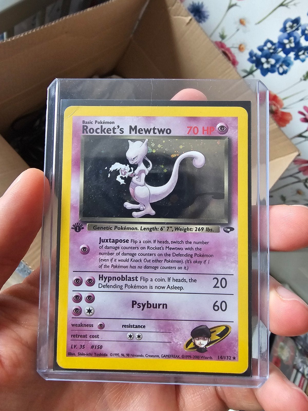 Rocket's Mewtwo 14/132 (1999-2000) GD - LP, Ophalen of Verzenden, Zo goed als nieuw, Losse kaart