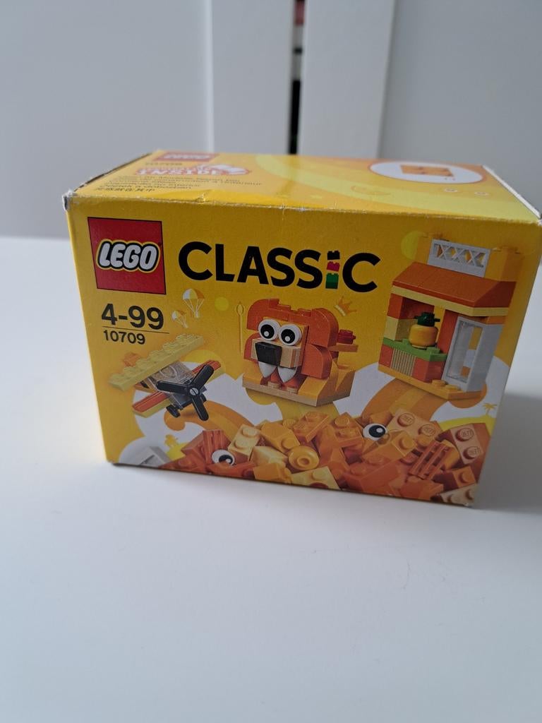 LEGO Classic 10709 Oranje Creativiteitsdoos, Ophalen, Zo goed als nieuw, Complete set, Lego