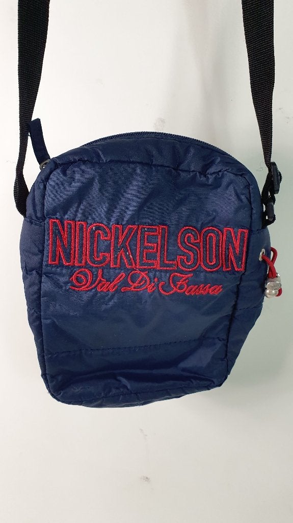 Nickelson schoudertasje, nektas, marine blauw. 8B5, Tweedehands verkoop, Tweedehands verkoop, Gebruikt, Blauw