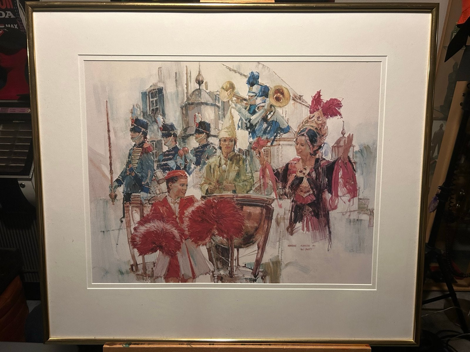 WMC litho Kerkrade Klankstad 1983 van Paul Rouwette AKTIE!!!, Realistisch, Overige technieken, Overige onderwerpen, Papier