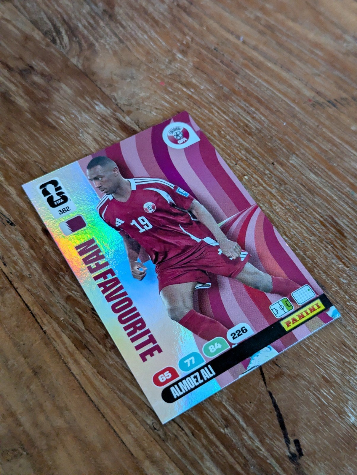 Almoez Ali (Qatar) - Panini WK 2026 Card, Hobby en Vrije tijd, Stickers en Plaatjes, Ophalen of Verzenden, Nieuw, Plaatje