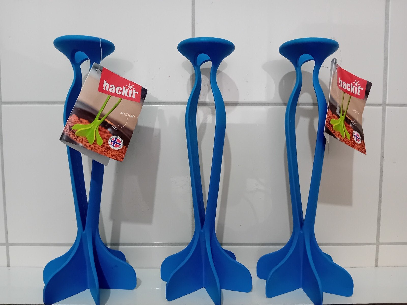 Nieuw 3 x stuk blauw Hackit . Stamper voor stamppot, Ophalen