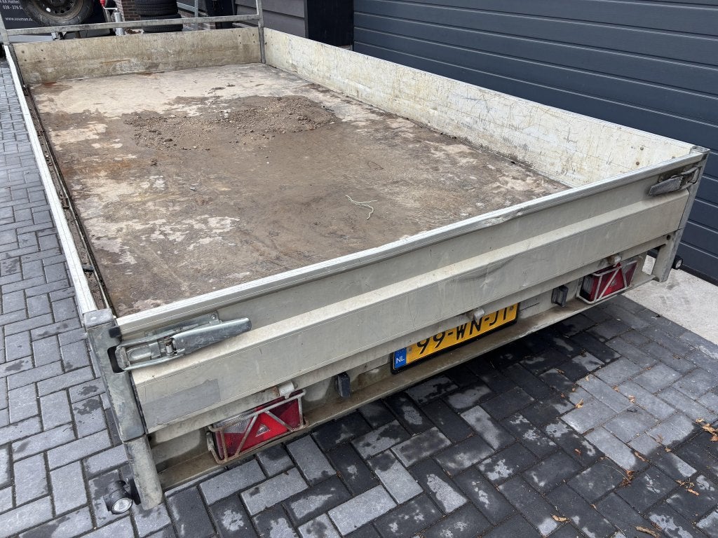 Hapert Plateauwagen aanhanger aanhangwagen tandemasser 4 x 2, Gebruikt