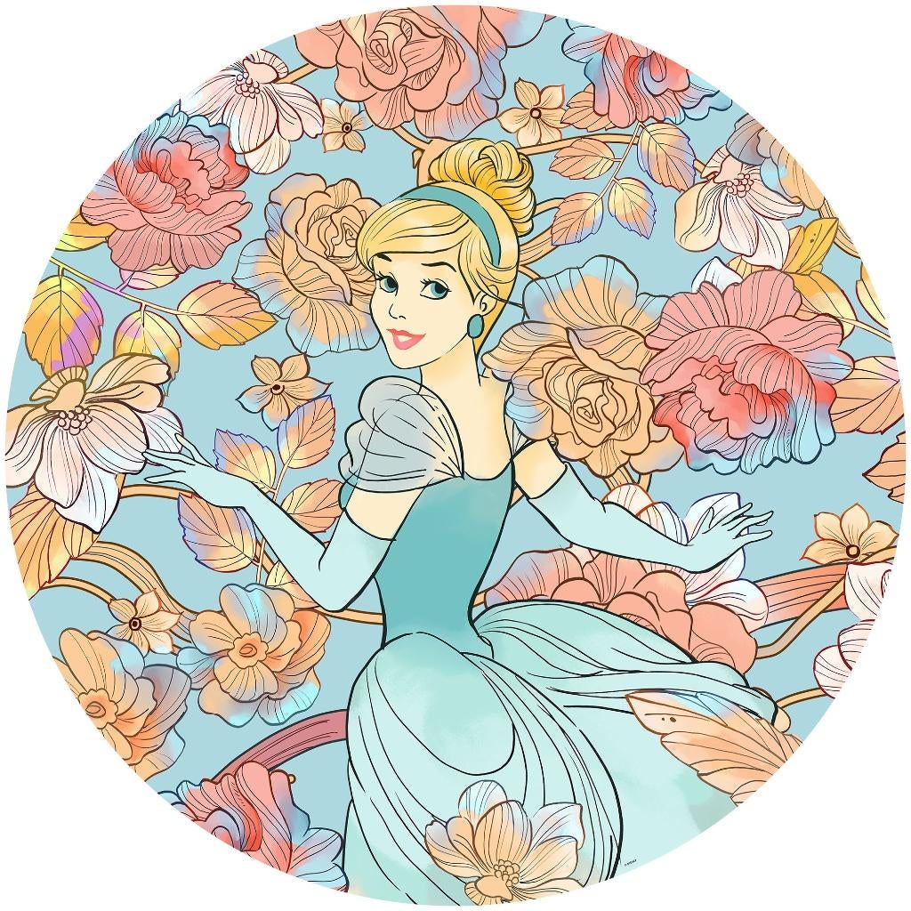 Behangcirkel Disney Princess Assepoester, Muurcirkel prinses, Verzenden, Nieuw