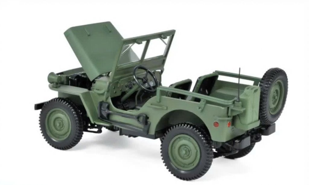 Jeep willy 1942 Leger groen schaal 1/18 NOREV ref: 189013, Verzenden, Nieuw, Auto, Norev