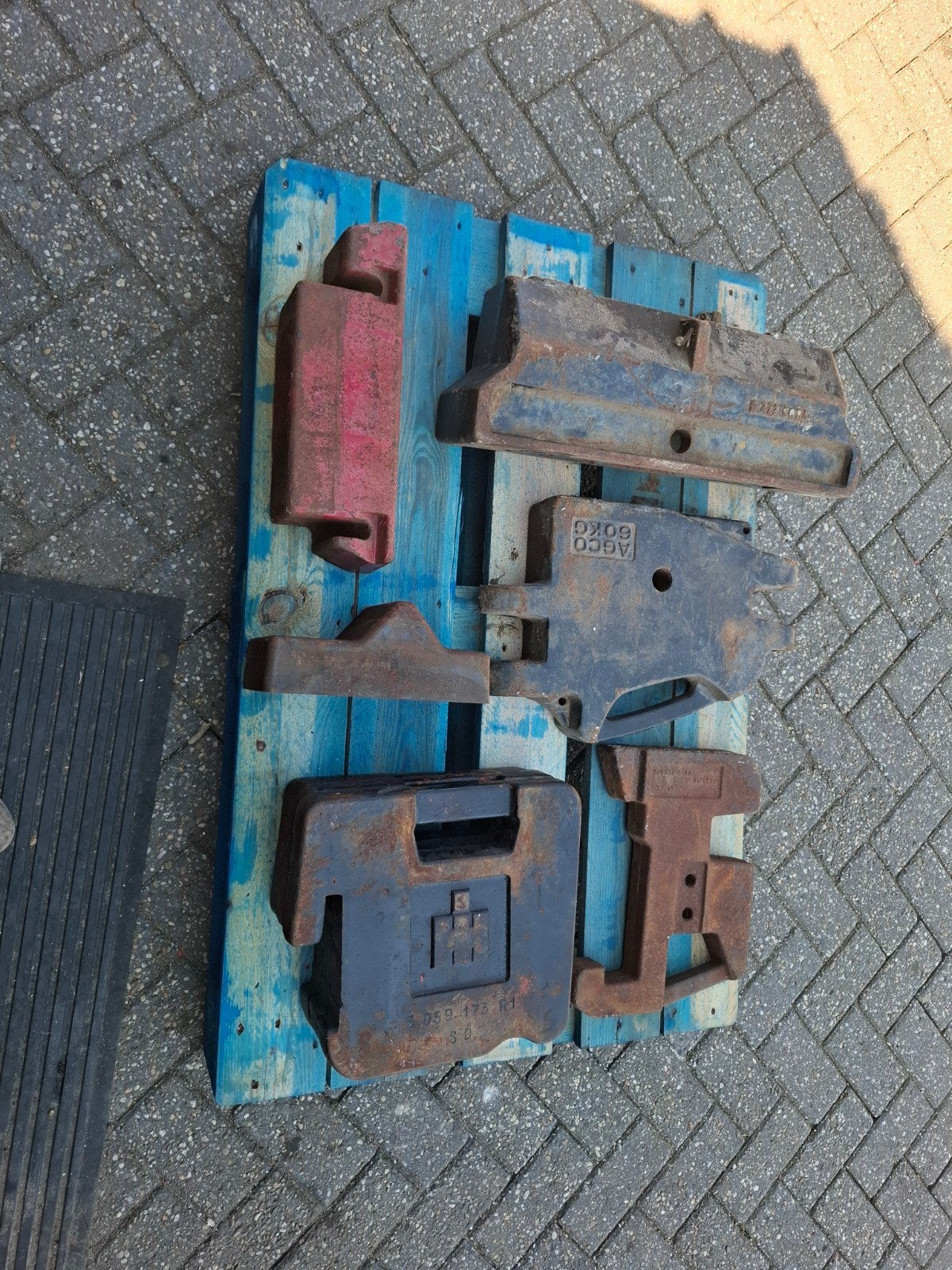 trekker onderdelen frontgewichten trap stoel spatbord, Zakelijke goederen, Agrarisch | Onderdelen | Banden, Velgen en Assen, Ophalen of Verzenden