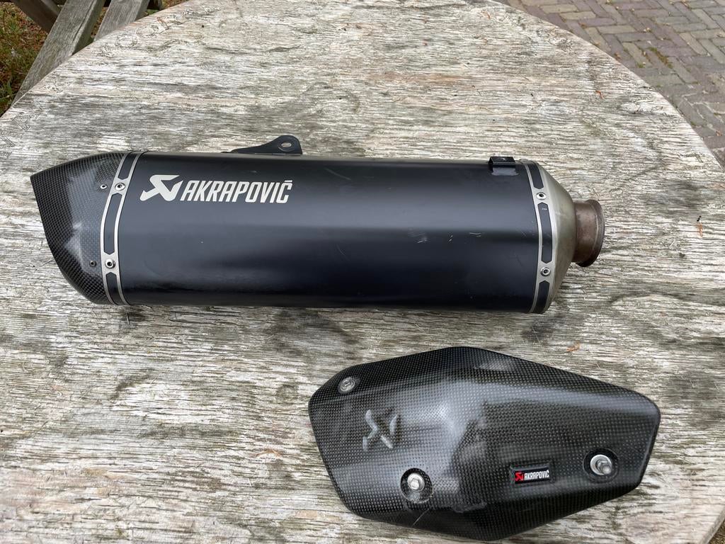 Akrapovic Ktm adventure demper met carbon hitteschild, Ophalen of Verzenden, Gebruikt