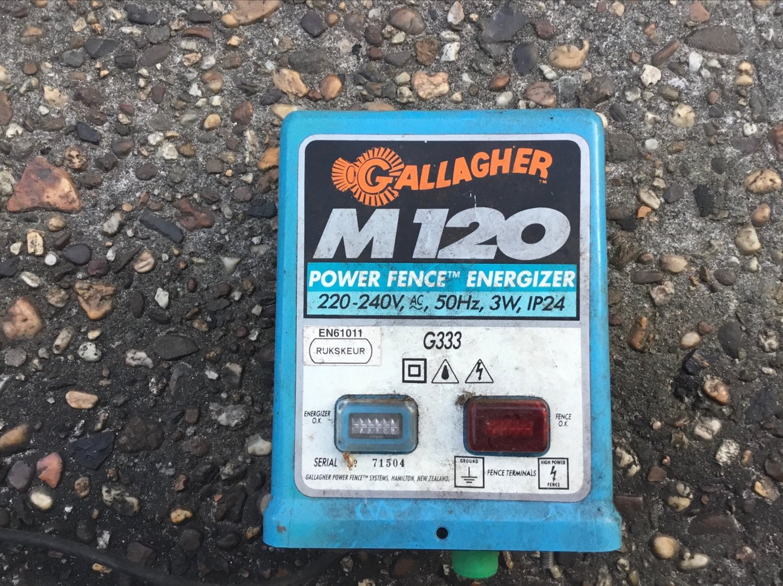 Gallagher M120 Schrikdraadapparaat - Gebruikt