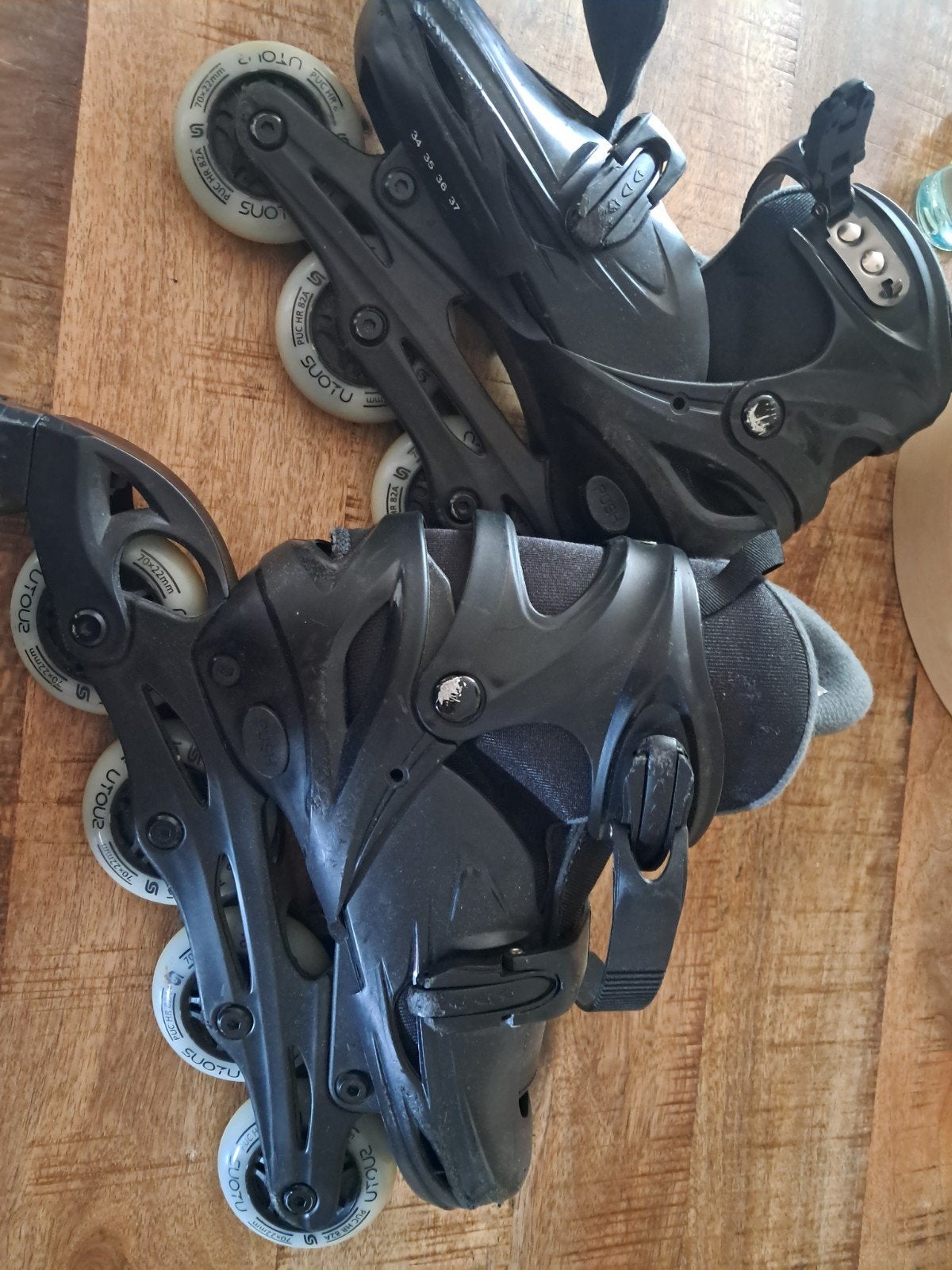 Skeelers met lampjes maat 34-37, Sport en Fitness, Skeelers, Ophalen, Verstelbaar, Gebruikt, Kinderen