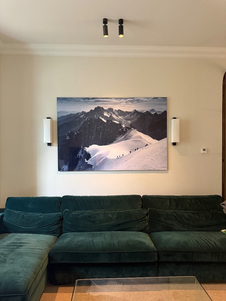 De Franse Alpen in je Woonkamer, Ophalen, 125 cm of meer, Zo goed als nieuw, Schilderij