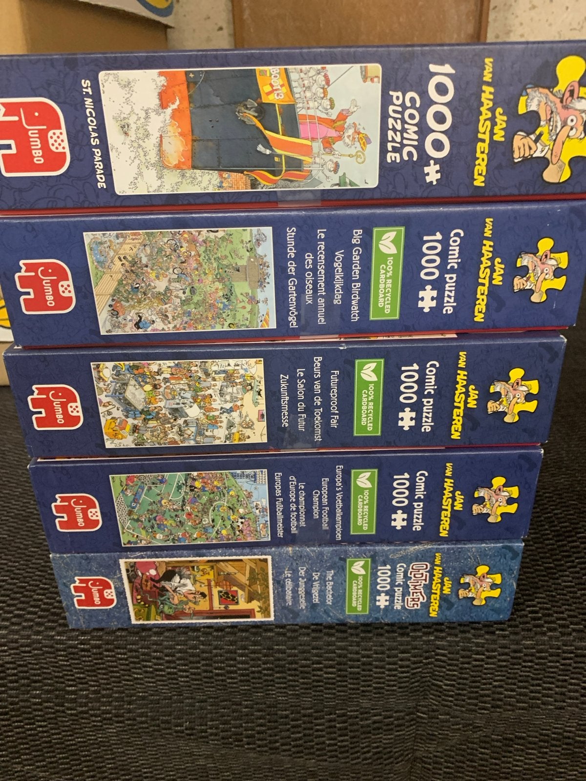 5 Jan van Haasteren Puzzels 1000 stukjes - Diverse edities, Ophalen of Verzenden, 500 t/m 1500 stukjes, Gebruikt