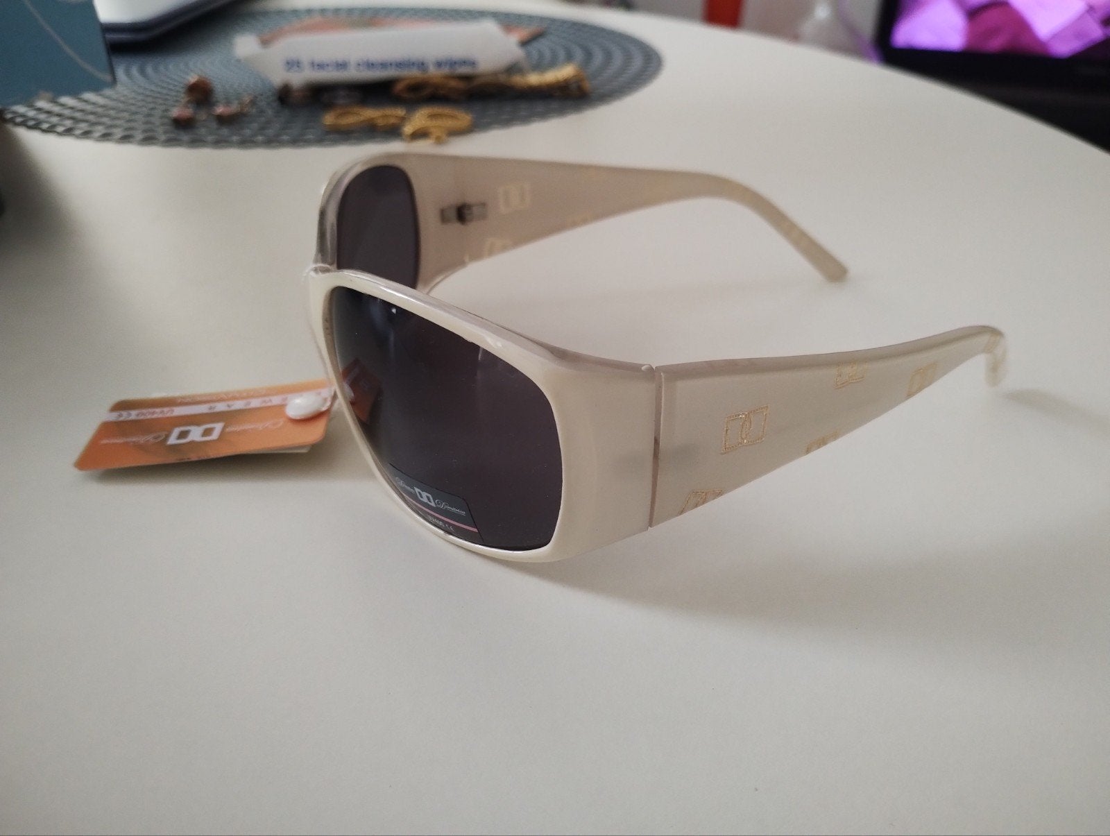 Dimitris Eyewear Zonnebril UV400 CE - Nieuw met label, Overige merken, Zonnebril, Beige, Nieuw