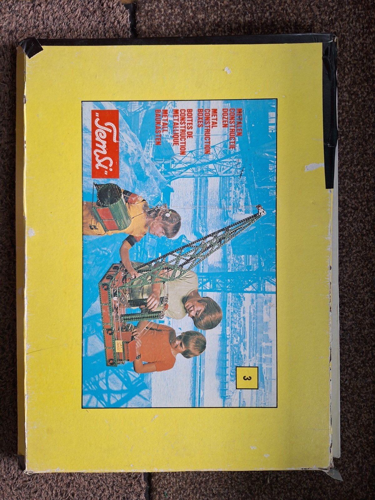 Vintage Temsi Metaal Bouwdoos 3 - Compleet met Handleiding, Ophalen, Zo goed als nieuw, Overige merken
