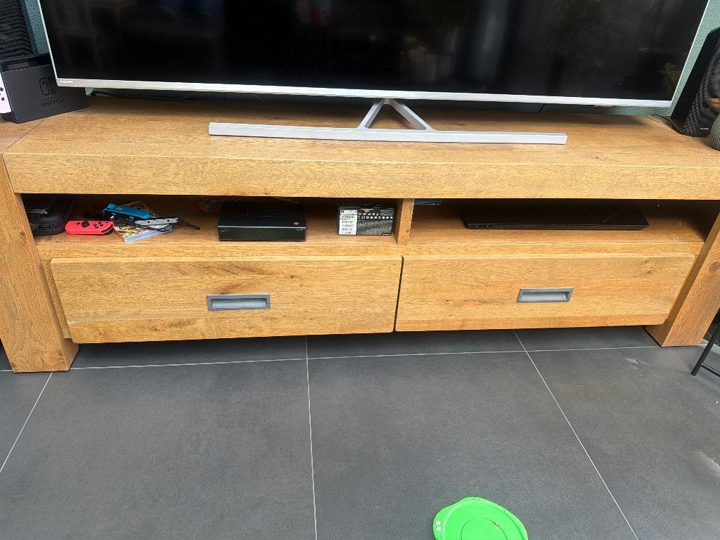 Tv meubel, Ophalen, 150 tot 200 cm, Zo goed als nieuw, Minder dan 100 cm