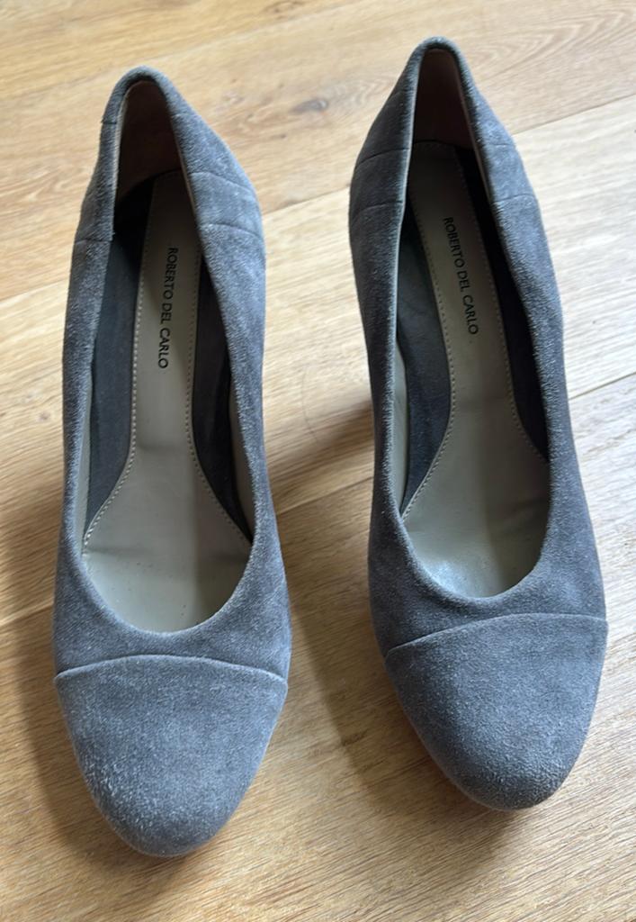 Roberto del Carlo pumps 38, Pumps, Ophalen of Verzenden, Zo goed als nieuw, Grijs