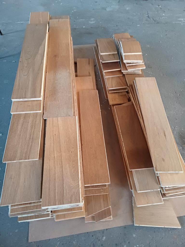 *Eiken lamelparket 40m2 in nette staat*, Gebruikt, 10 m² of meer, 10 tot 30 cm, Hout