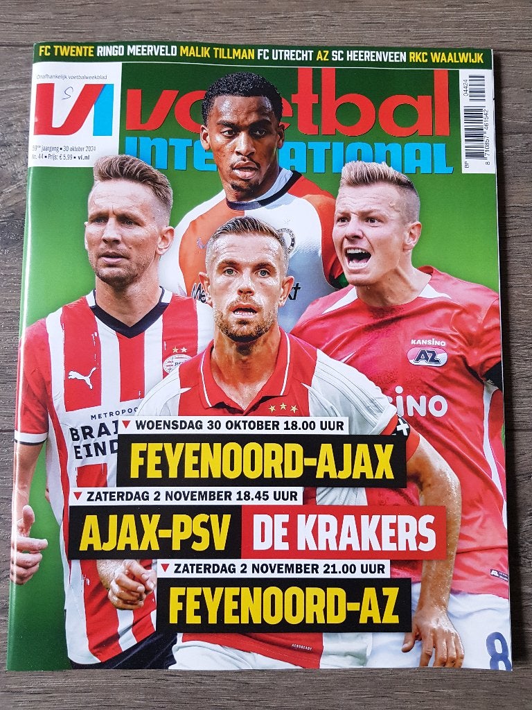 (W) Tijdschrift: Voetbal international nr. 44 - 2024, Ophalen of Verzenden, Zo goed als nieuw, Sport en Vrije tijd