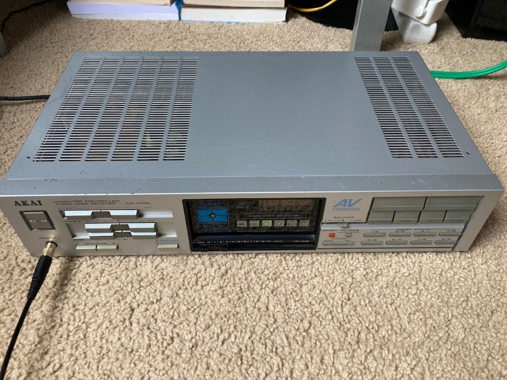 Akai AA-V105L AV Surround Receiver - Vintage Audio, Minder dan 60 watt, Ophalen, Overige merken, Gebruikt