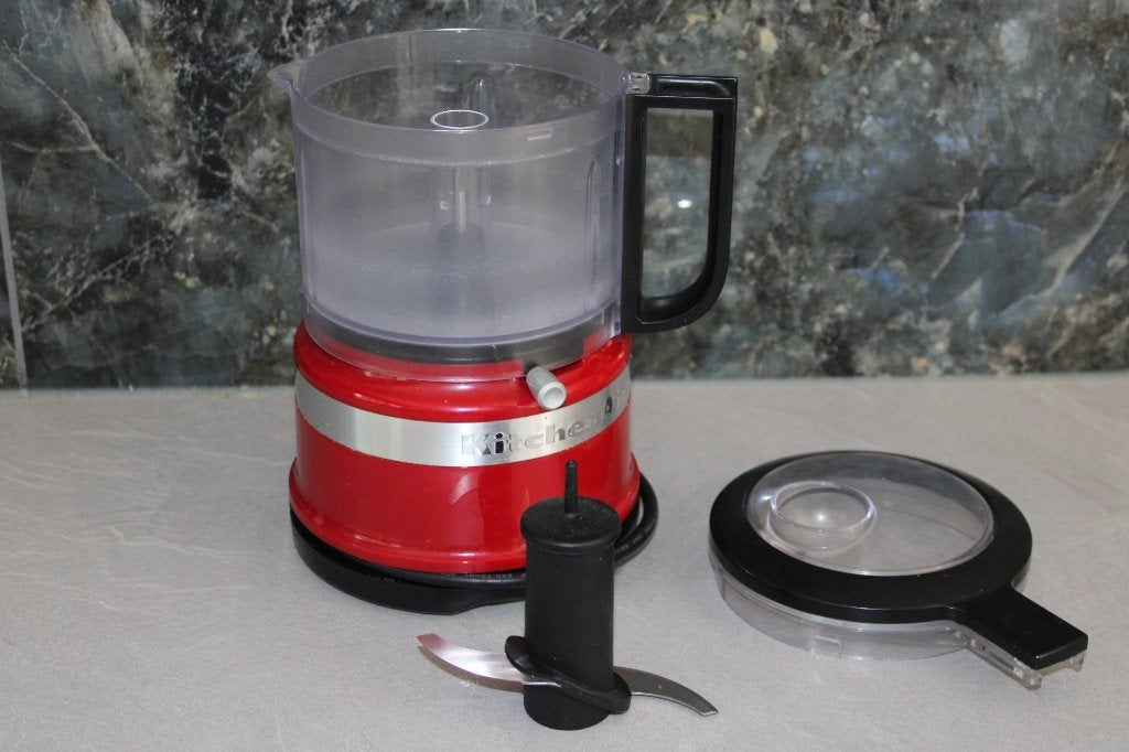 kitchenAid Mini Keukenmachine Rood, Ophalen of Verzenden, Gebruikt, 3 snelheden of meer