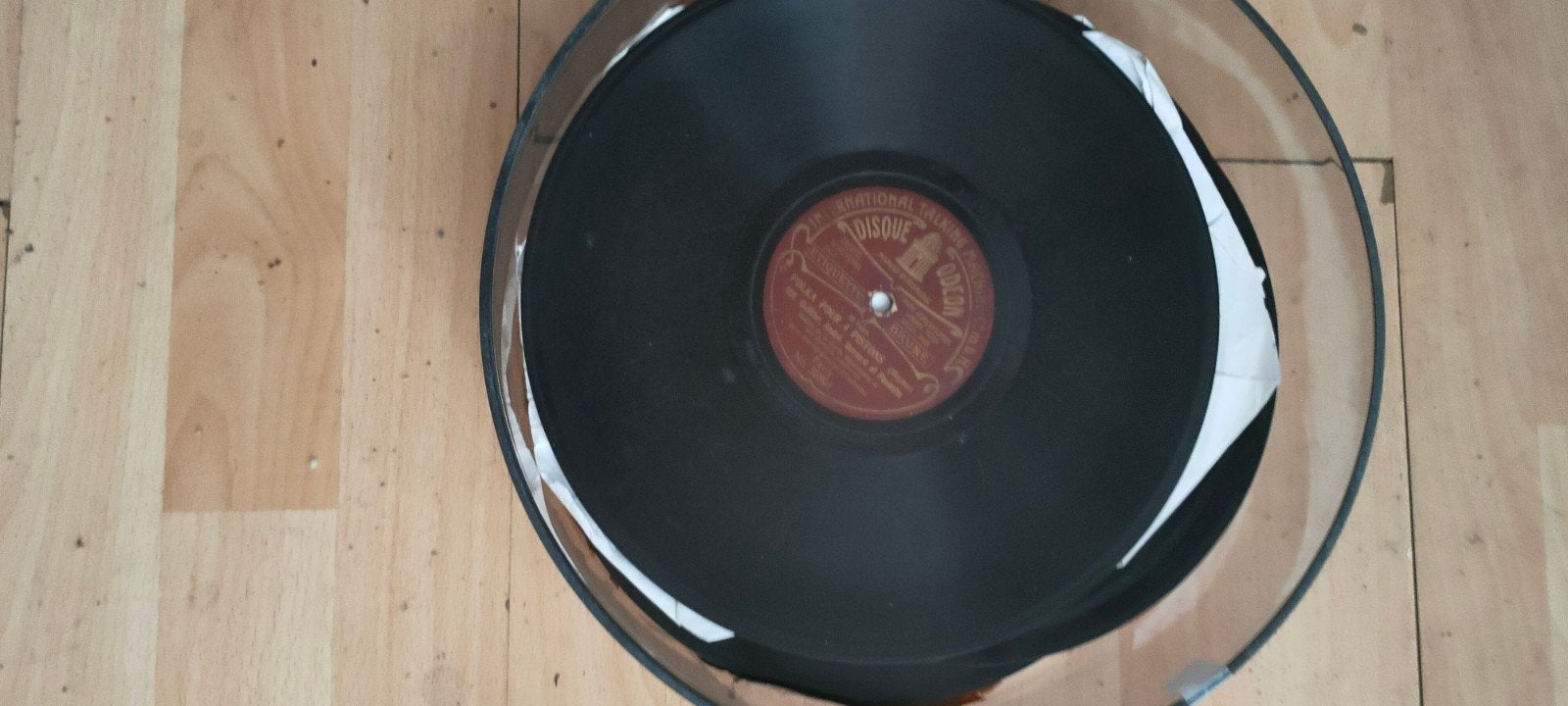 Oude bakeliet LP's in koffer - Diverse artiesten, Ophalen, Gebruikt