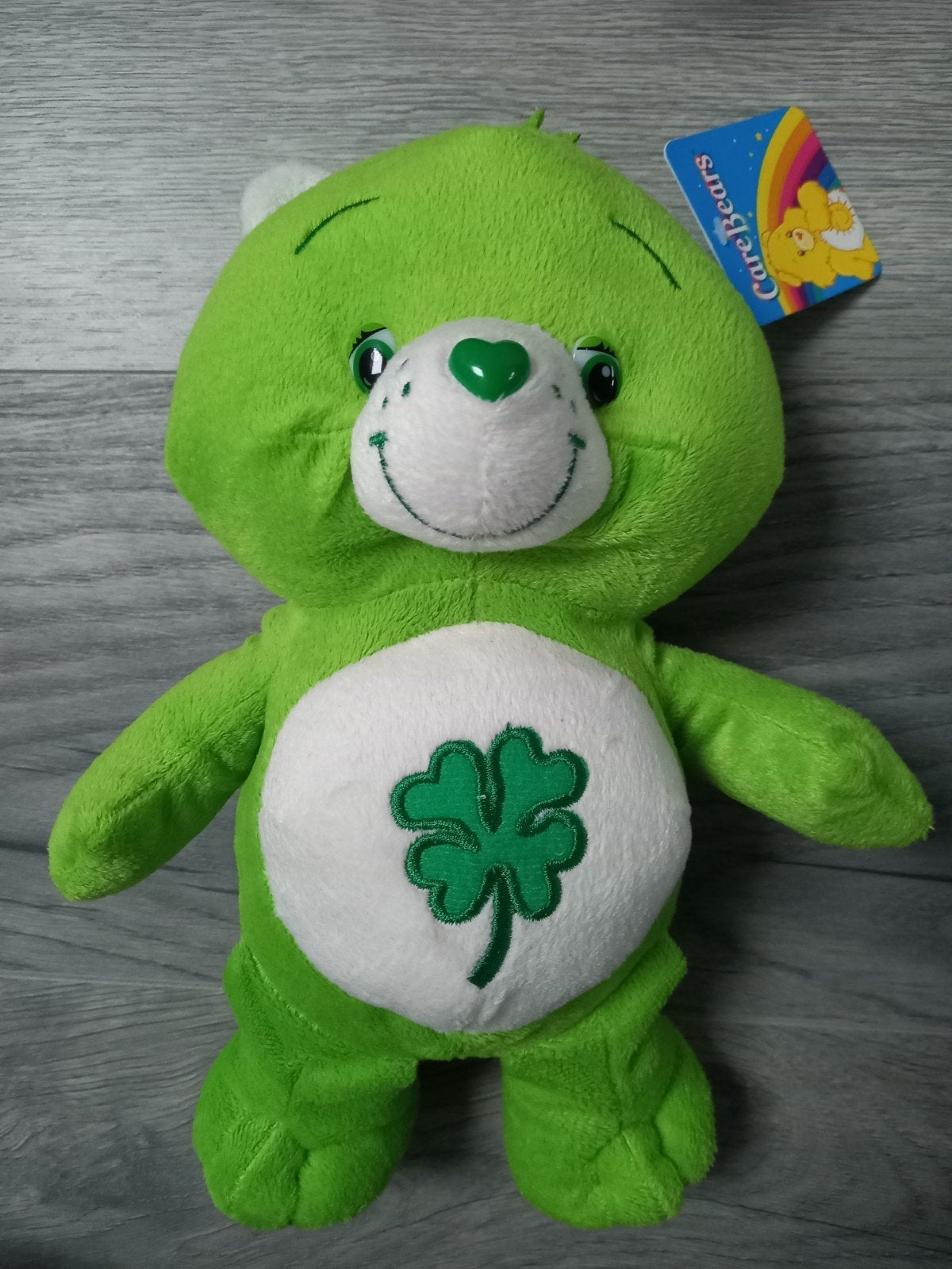 Troetelbeertje / Care Bears klavertje vier groen. 28cm, Ophalen of Verzenden, Nieuw, Overige typen