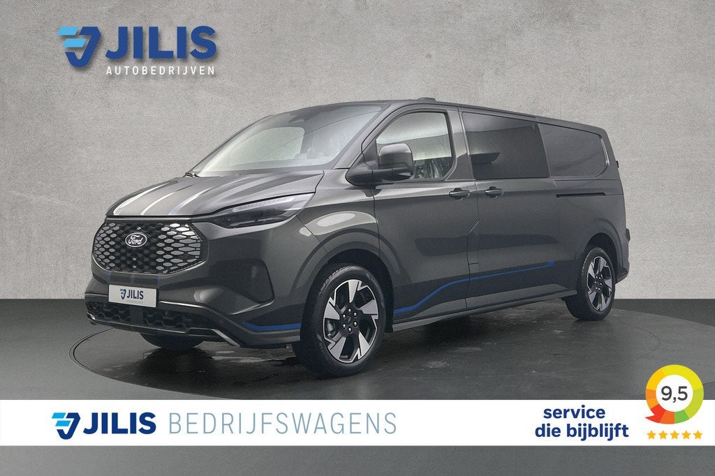 Ford E-Custom 320 L2 Sport | Dubbel cabine | 2x schuifdeur |, Automaat, Gebruikt, Automatische klimaatregeling, 71 kWh