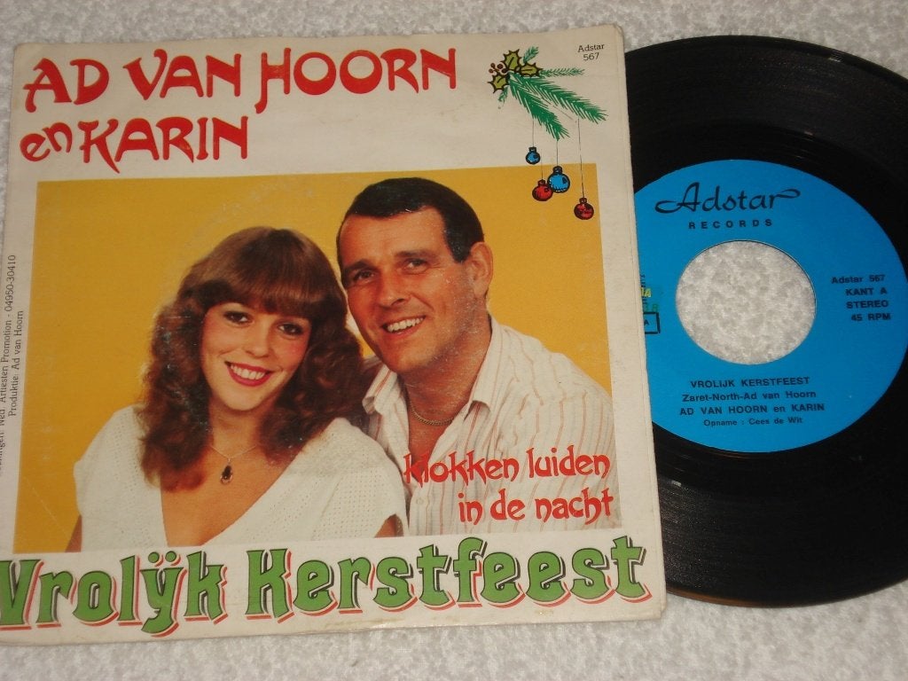 Ad van Hoorn  Vrolijk Kerstfeest      Kerst Orgineel, Cd's en Dvd's, Fotohoes, Ophalen of Verzenden, Zo goed als nieuw, Nederlandstalig