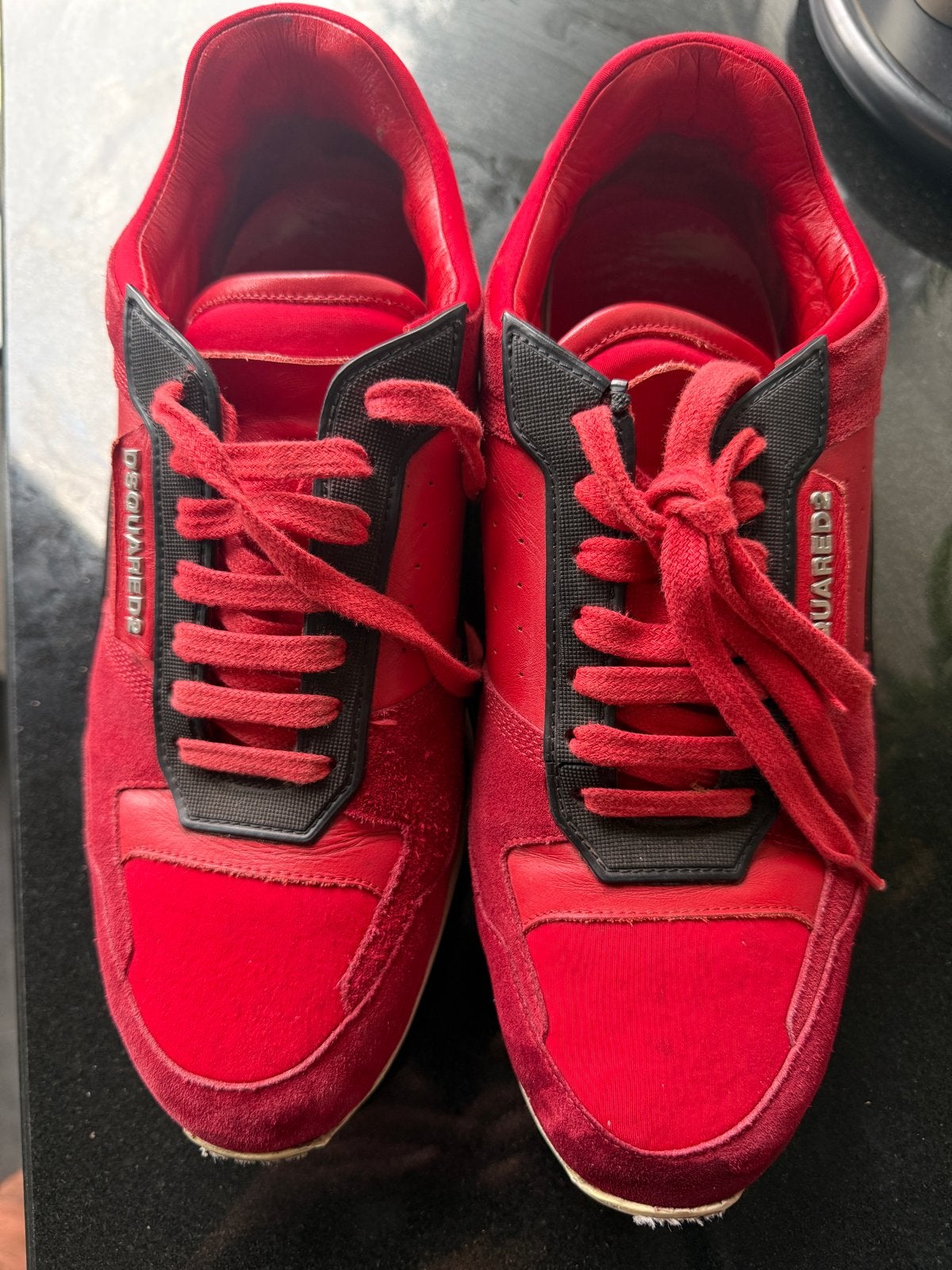 Dsquared2 sneakers rood - Maat 41, Ophalen of Verzenden, Gedragen, Sneakers of Gympen