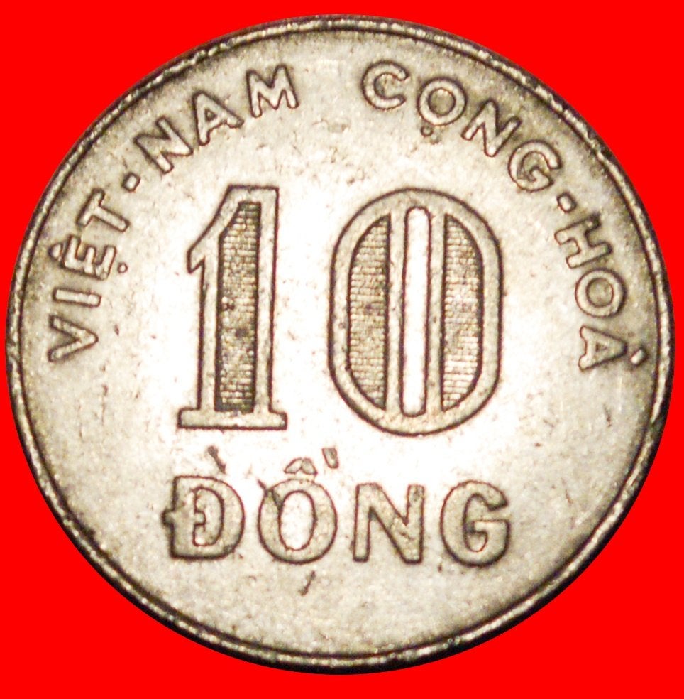 Ⰺ GREAT BRITAIN and GERMANY: SOUTH VIETNAM  10 DONG 1970!, Ophalen of Verzenden, Zuidoost-Azië, Losse munt