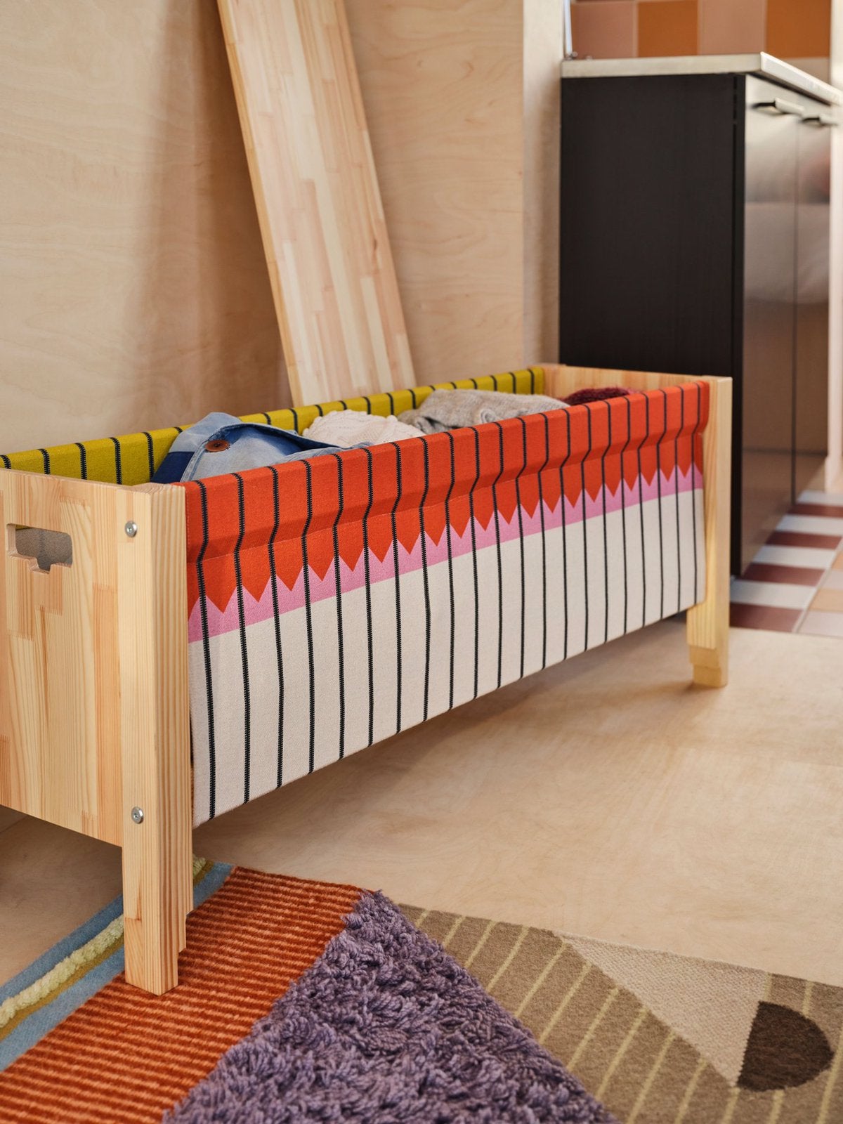 Ikea Opbergbank Ommjange limited edition, Ophalen of Verzenden, Zo goed als nieuw, Minder dan 140 cm, Minder dan 70 cm
