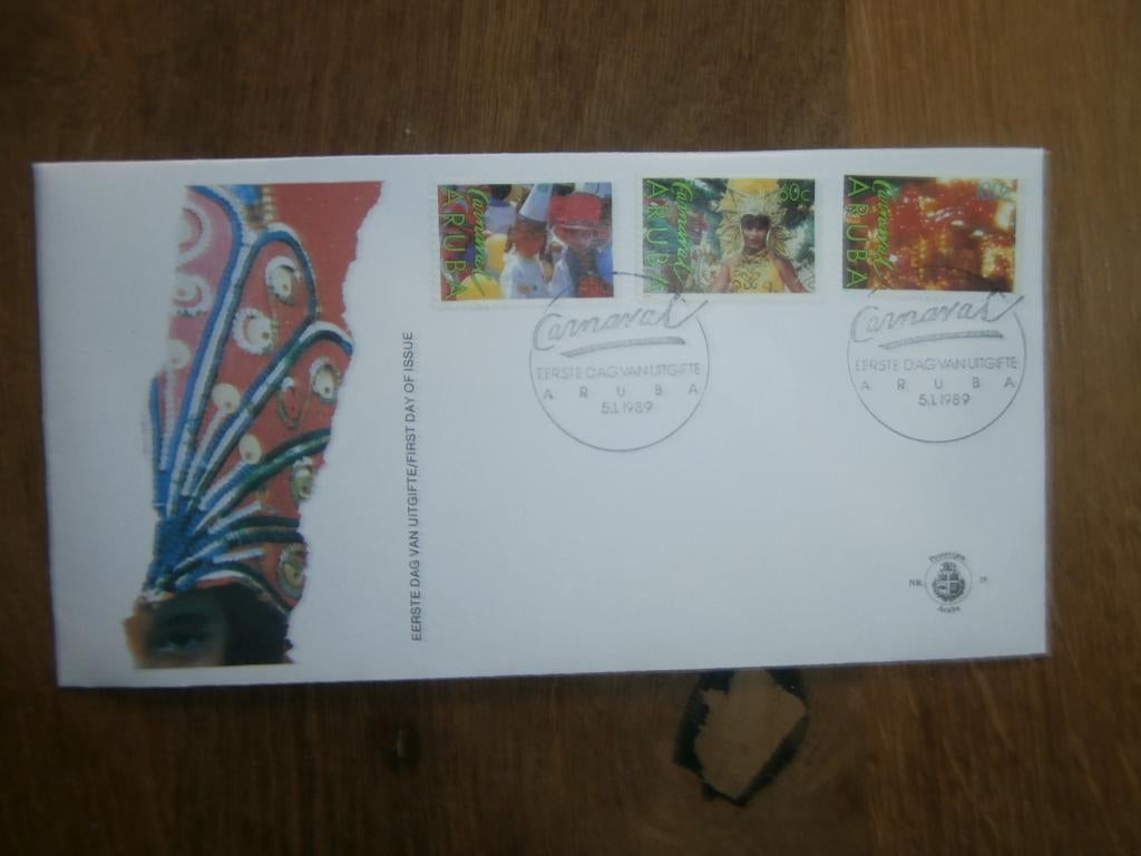fdc Aruba   E  19, Verzenden, Gestempeld
